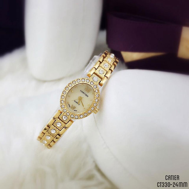 Đồng Hồ Catier Đính Hạt Tuyệt Đẹp